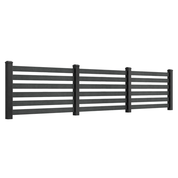 Sztacheta kompozytowa ze strukturą drewna, NORDECK Hageline, Antracyt 150 x 20 x 2200 mm